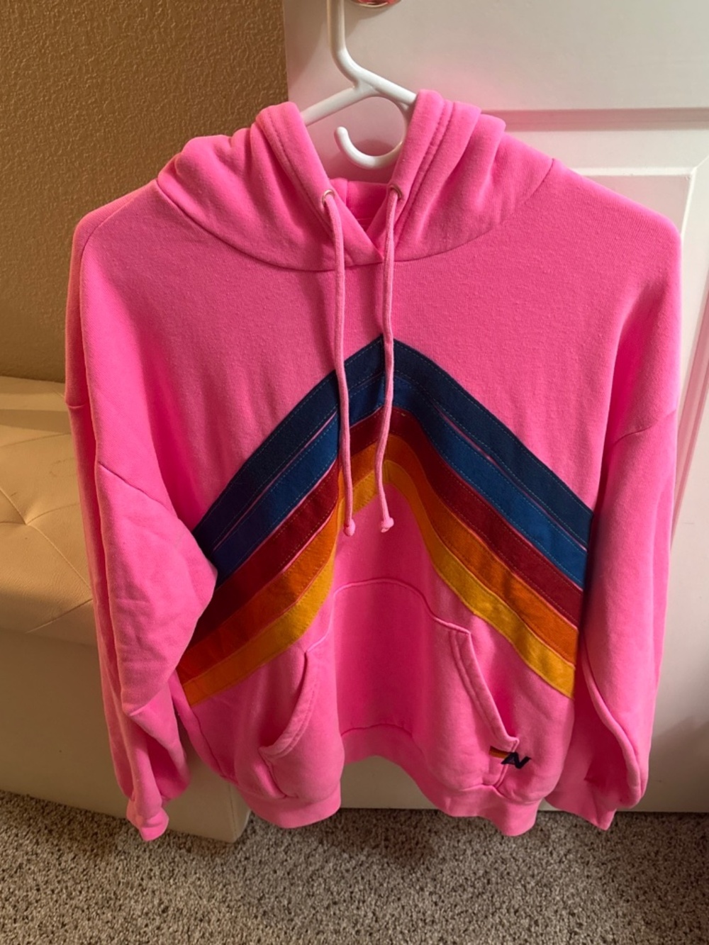 Aviator nation women’s Chevron pullover hoodie brand new size small $189